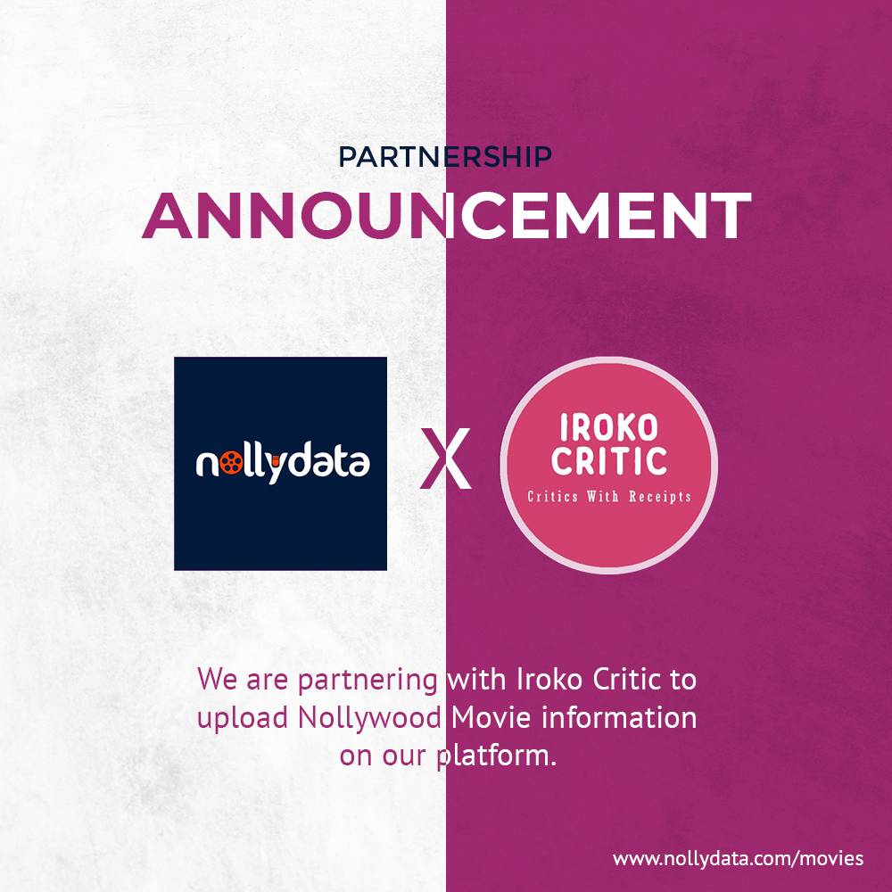 NOLLYDATA PARTNERS WITH IROKO CRITIC TO UPLOAD NOLLYWOOD MOVIE INFORMATION ON THE PLATFORM.